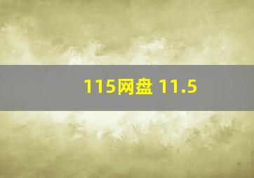 115网盘 11.5